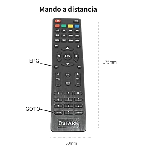 Thumbnail 4 de Ostark Euro T2 Receptor TDT Full HD 🎥 para Dos TV