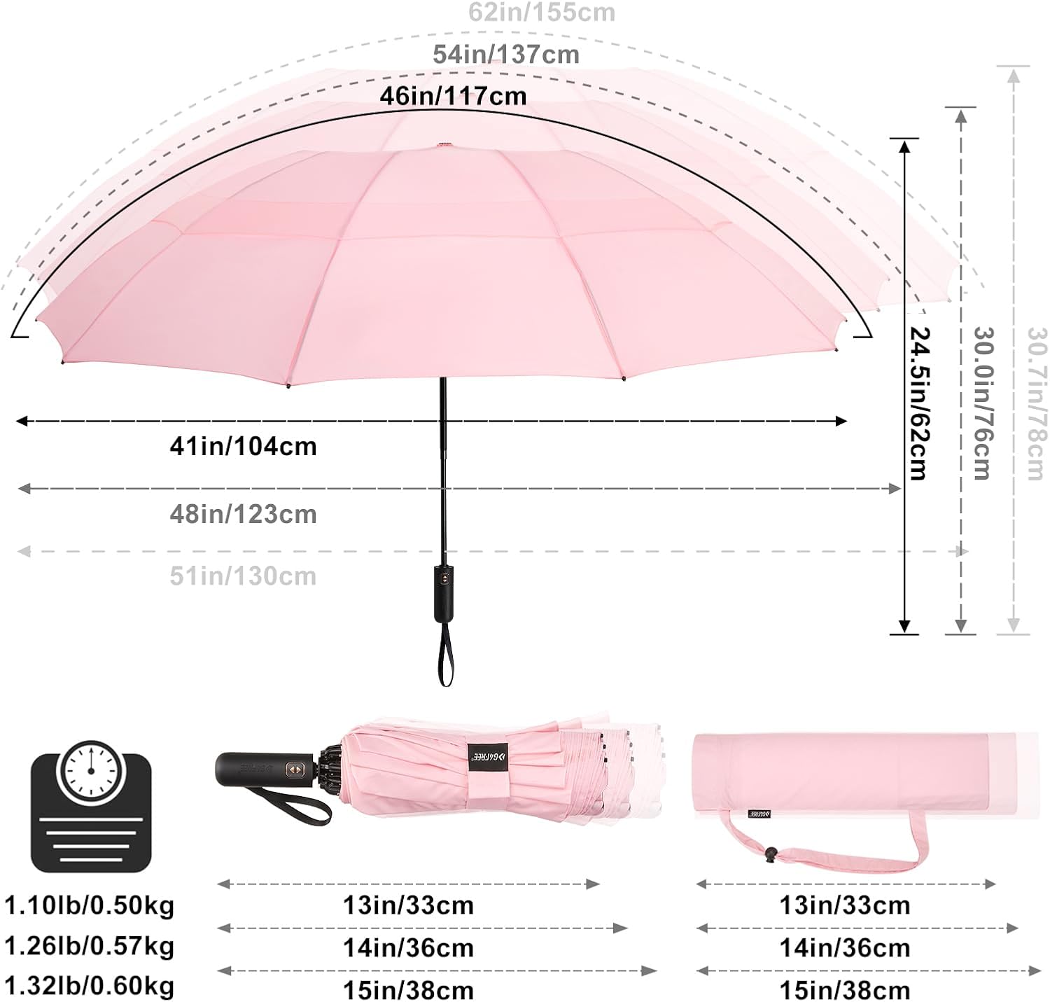 Detalle 2 de G4Free parapluie golf 157,5 cm ☂