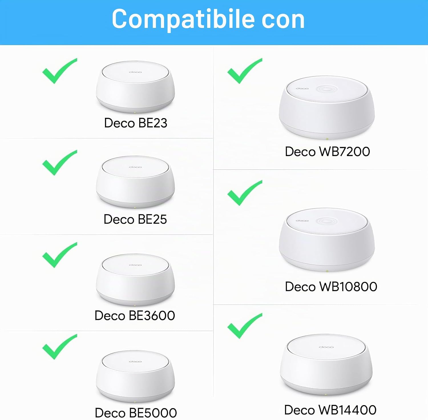 Thumbnail 4 de XLTTYWL Deco WiFi 7 Kit di montaggio a parete per Deco BE23/BE25/BE3600/BE5000