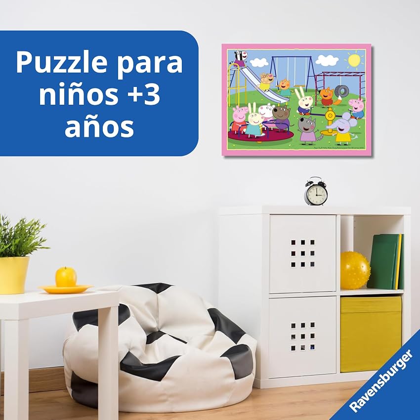 Detalle 1 de Ravensburger Peppa Pig 🧩 Pack de 4 Puzzles para Niños 3+
