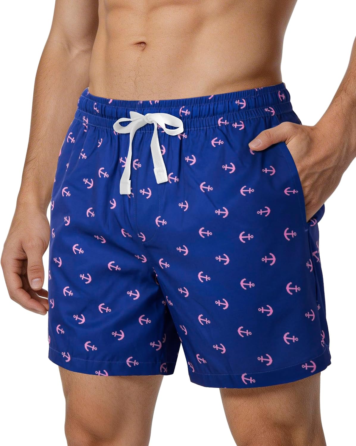 Detalle de FreSprtti Men's Swim Trunks: 2 in 1 Board Shorts with Quick-Dry Fabric and Pockets