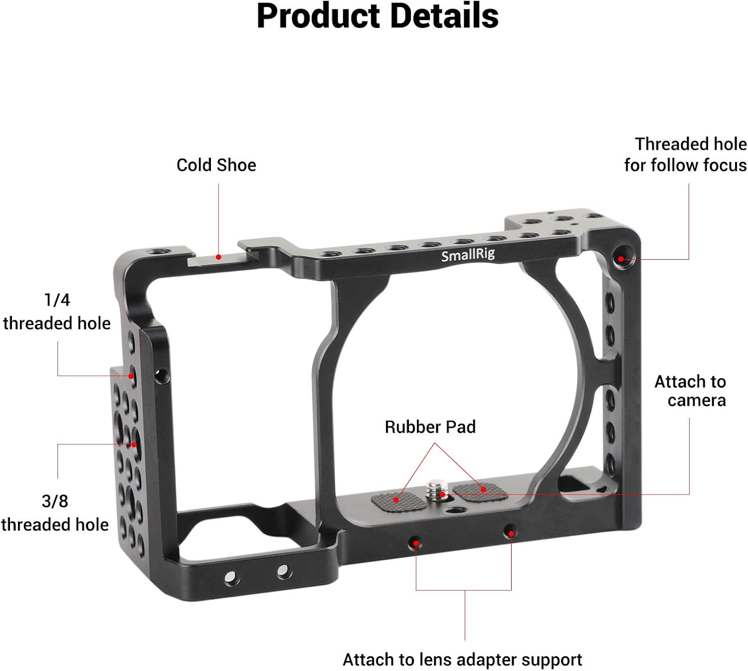 Thumbnail 1 de SMALLRIG A6300 A6000 Cage version 3