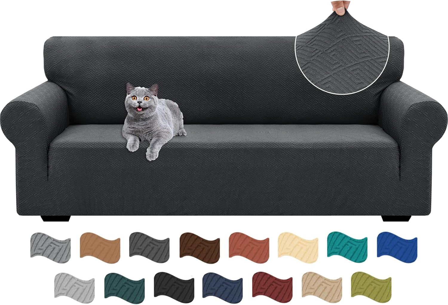 Detalle de Ystyle Funda Sofa 3 Plazas Ajustable