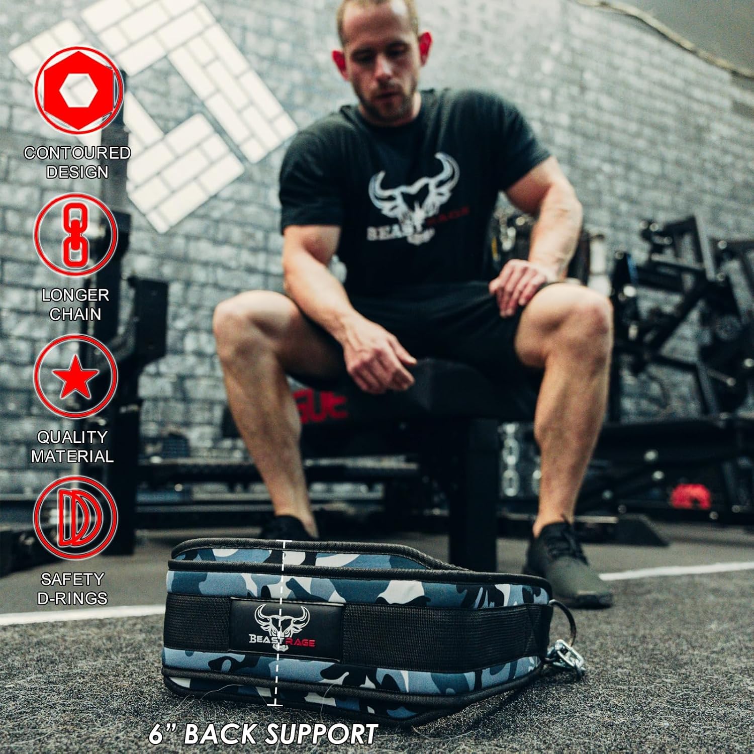 Detalle de Dip belt weight lifting chain 36 inch