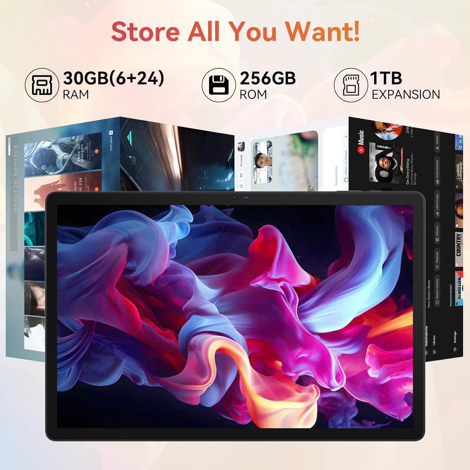 Detalle de URAO Tablet 14-inch Android 15 tablet, 30GB RAM