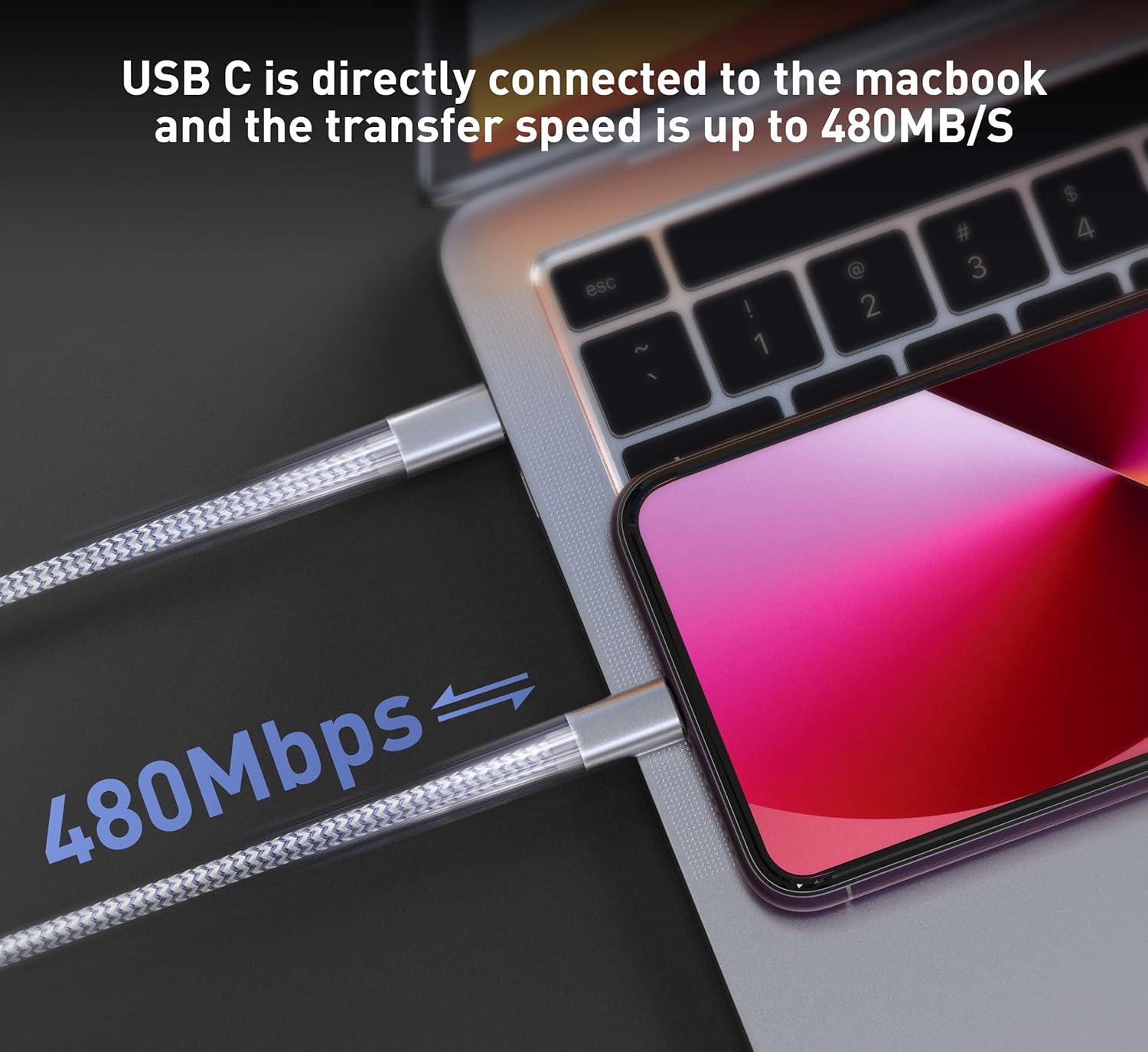 Thumbnail 5 de Apple USB‑C to Lightning Cable 6 ft 3‑pack