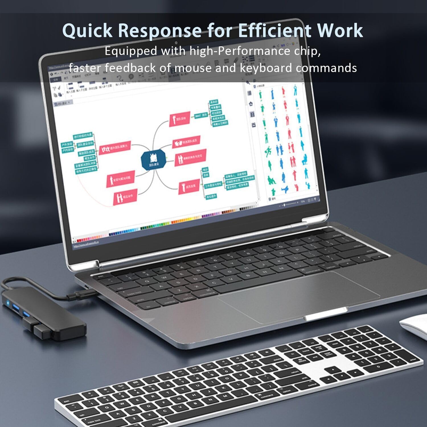 Detalle de VIENON 4-Port USB 3.0 Hub