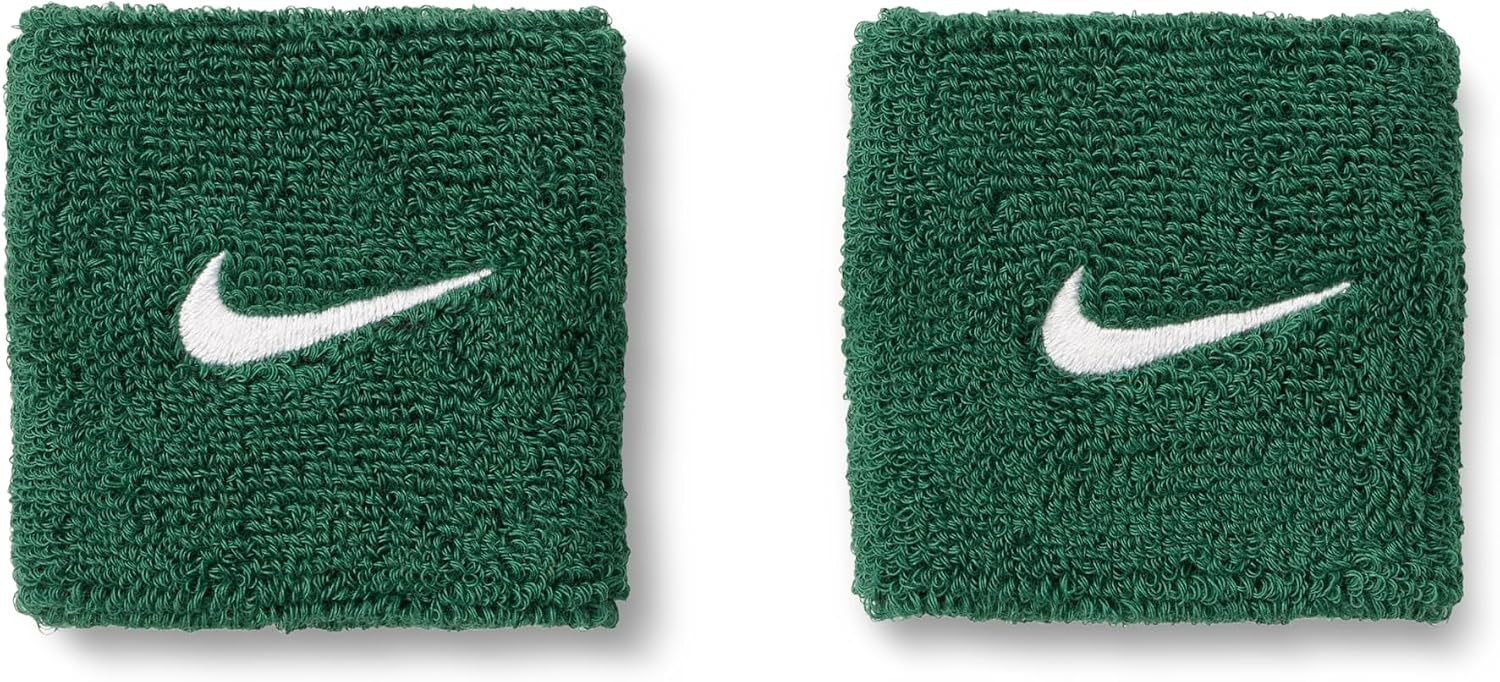 Detalle de NIKE スウッシュ クラシック リストバンド 2P BN3000 刺繍ロゴ・ストレッチ素材