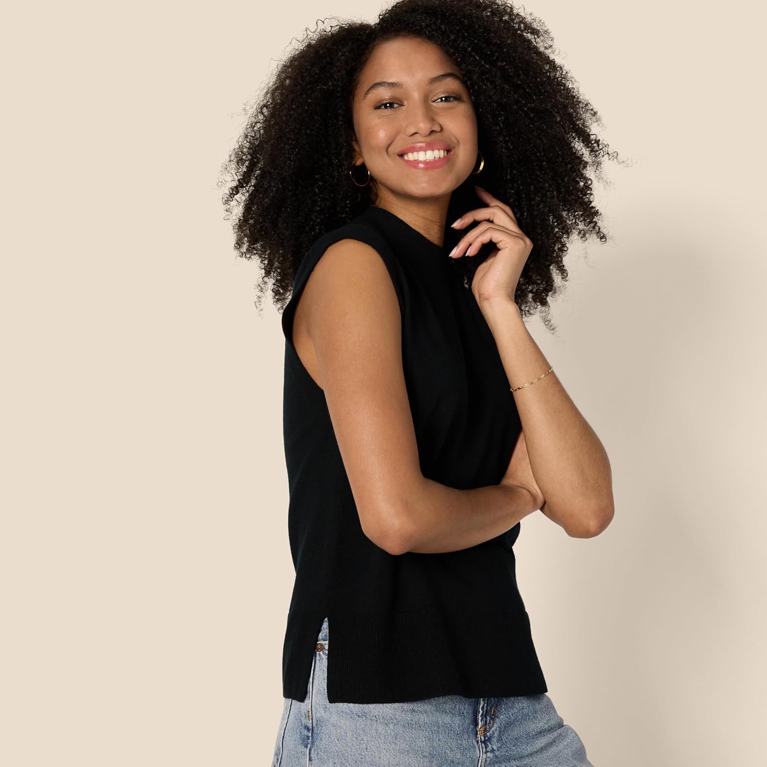 Thumbnail 2 de Amazon Essentials Damen Pullover Regular-Fit mit Flügelärmeln und Stehkragen