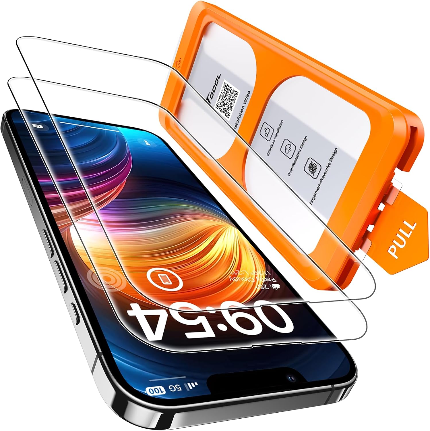 Detalle de TOCOL for iPhone 14 screen protector 9H