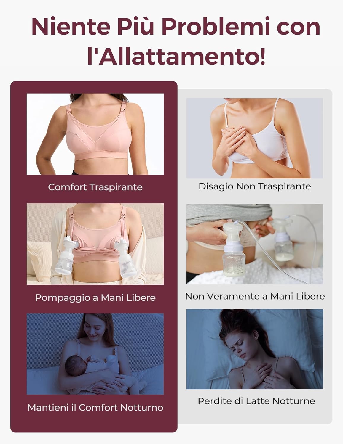 Thumbnail 4 de momcozy Reggiseno a pompa mani libere per allattamento (taglie 4C–8E)