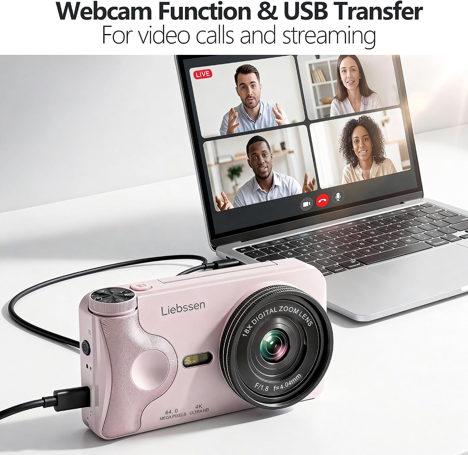 Thumbnail 6 de 4K Digital Camera with 64MP Autofocus and 180° Flip Screen – A practical pick for beginners and social creators
