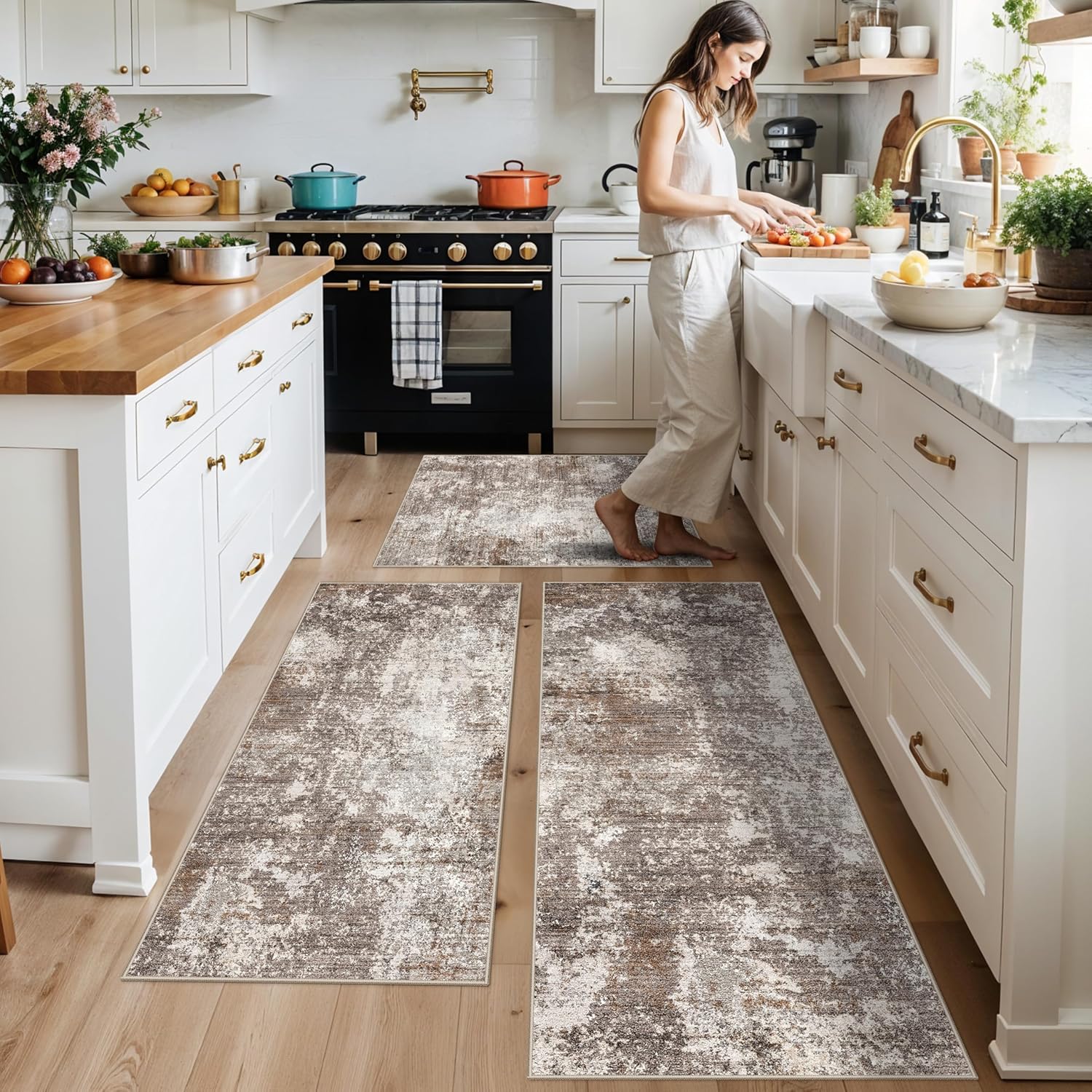 Detalle de 3-Piece Kitchen Rug Set 2x3 2x4 2x5