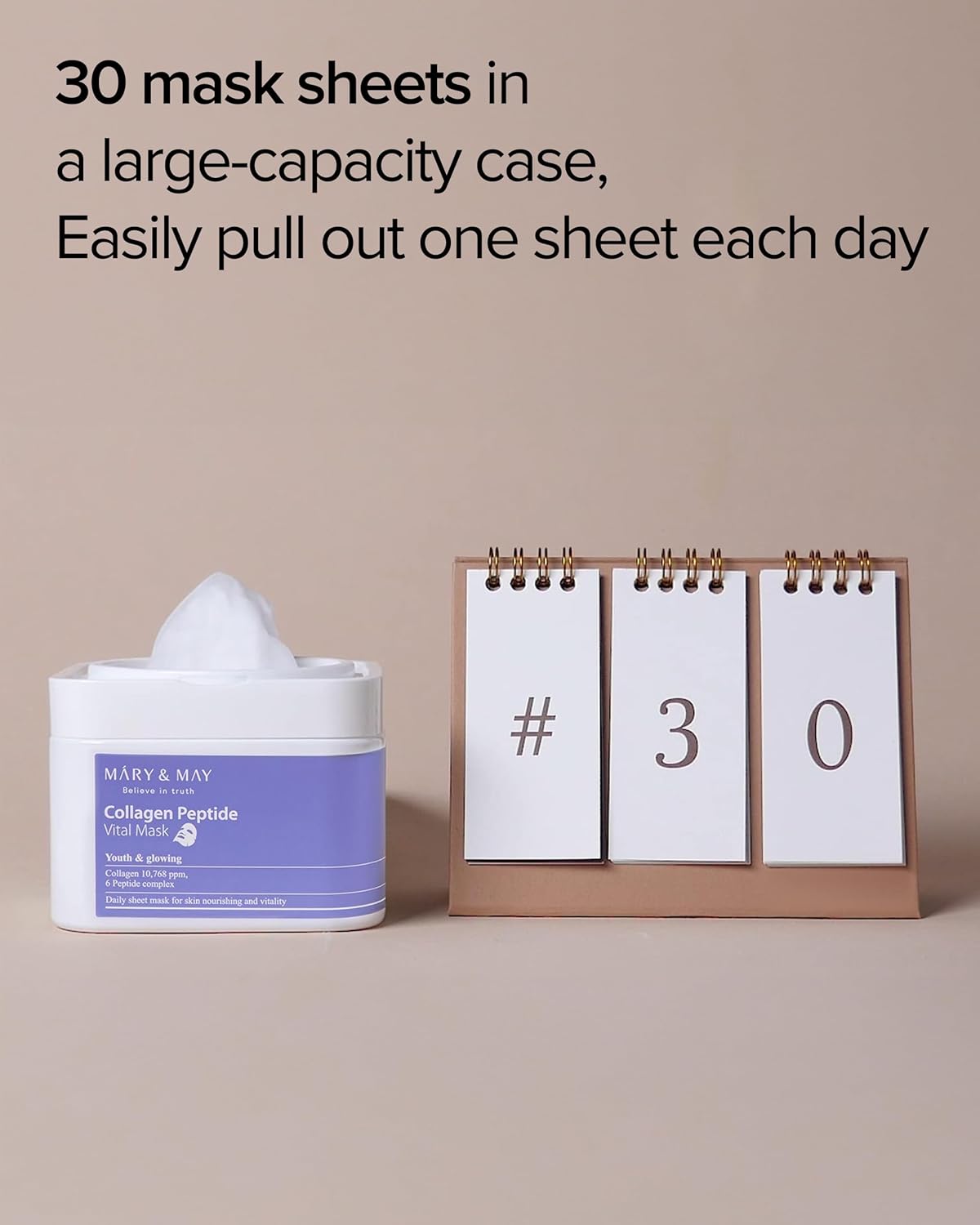 Thumbnail 2 de Mary&May Collagen Peptide Vital Mask 30 Sheets – Daily Anti-Ageing Sheet Mask