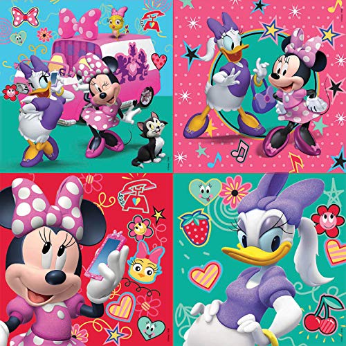 Thumbnail 1 de Educa Minnie Ayudantes Felices - 4 Puzzles Infantiles 🧩 Maleta