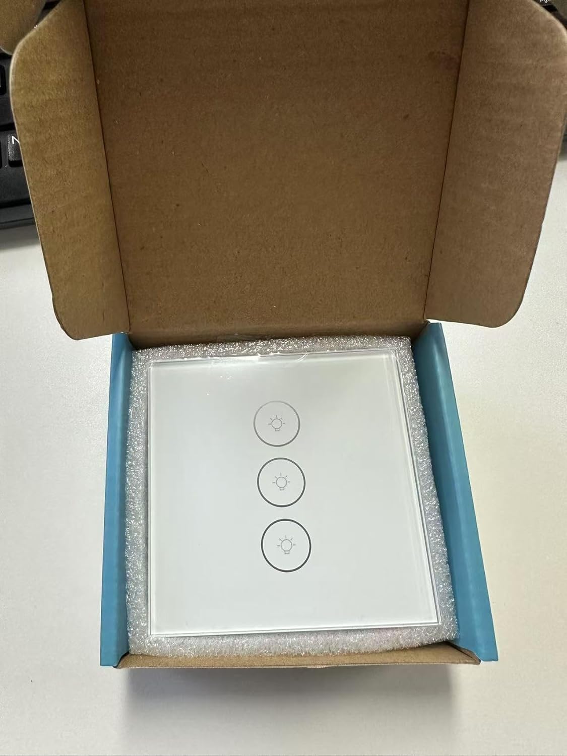 Thumbnail 1 de HeuxGir Smart WiFi Touch-Lichtschalter mit Glasplatte (86 x 86 mm) – kompatibel mit Alexa & Google Home