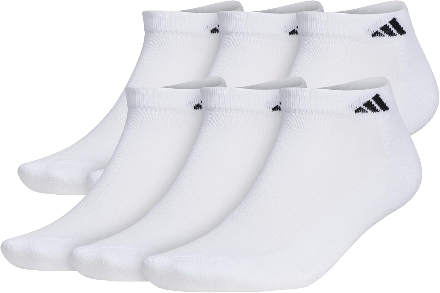 Detalle de adidas Men's Athletic Cushioned Low Cut Ankle Socks (6 Pairs) – Durable, Comfortable All-Day Wear