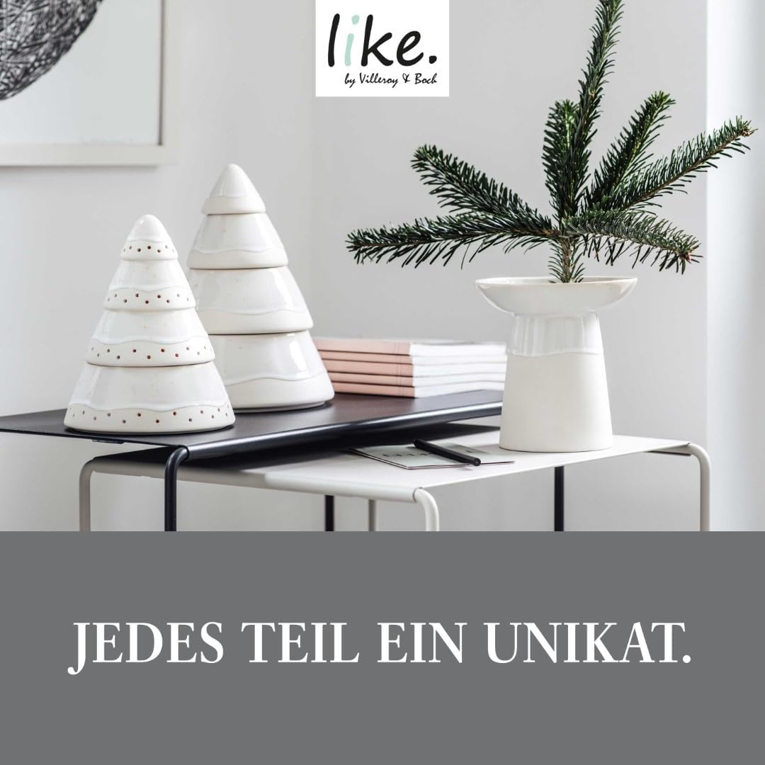 Thumbnail 6 de like. by Villeroy & Boch Winter Glow Vase (15x15x15,5 cm) – Premium-Porzellan-Deko im Pottery-Stil