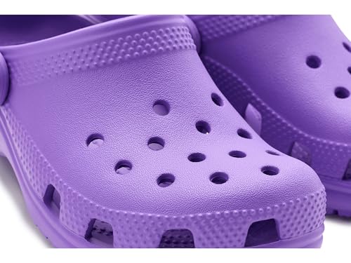 Detalle de Crocs Zuecos Clásicos Unisex para Niños Purple, 4 UK Child