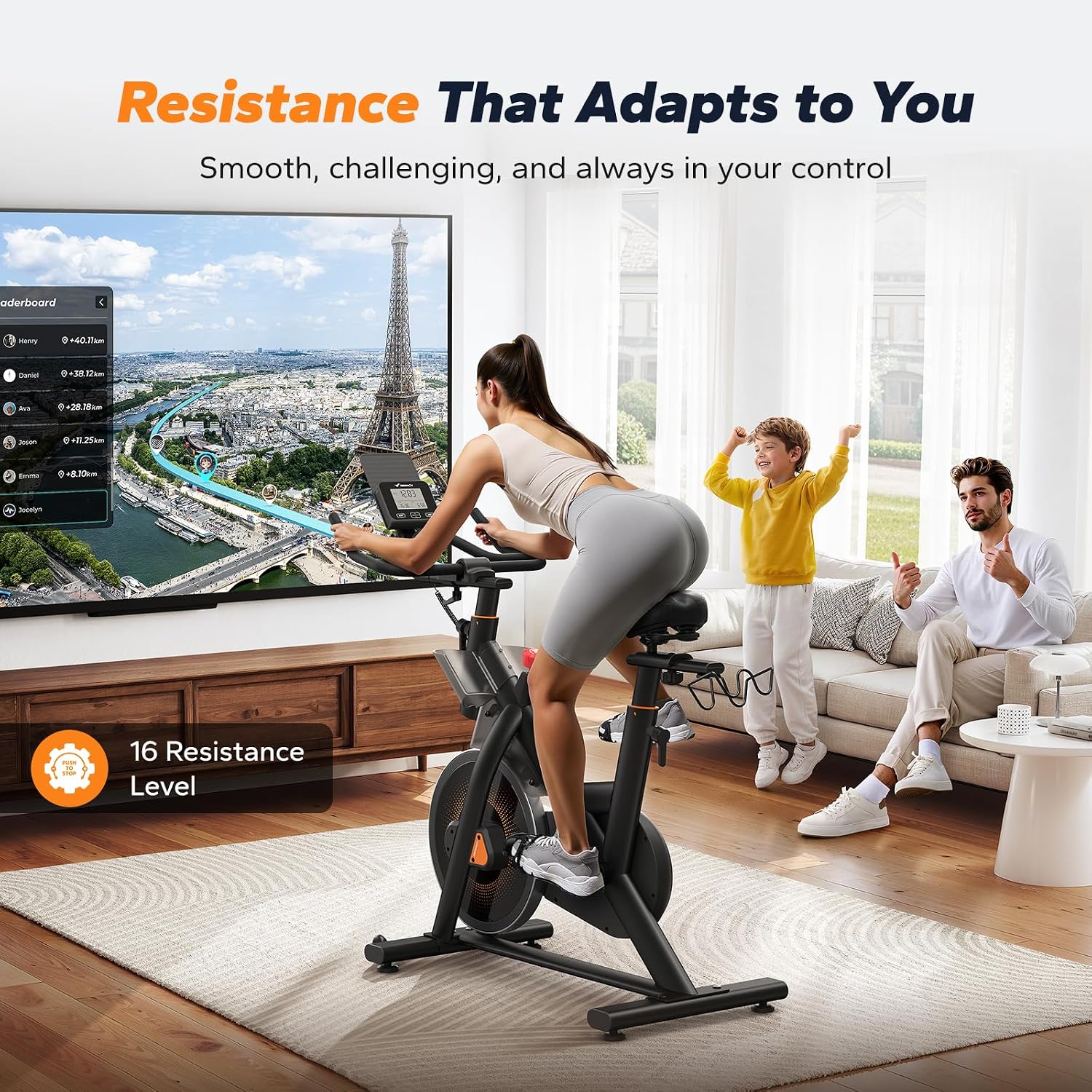 Thumbnail 3 de Merach Exercise Bike for Home Gym