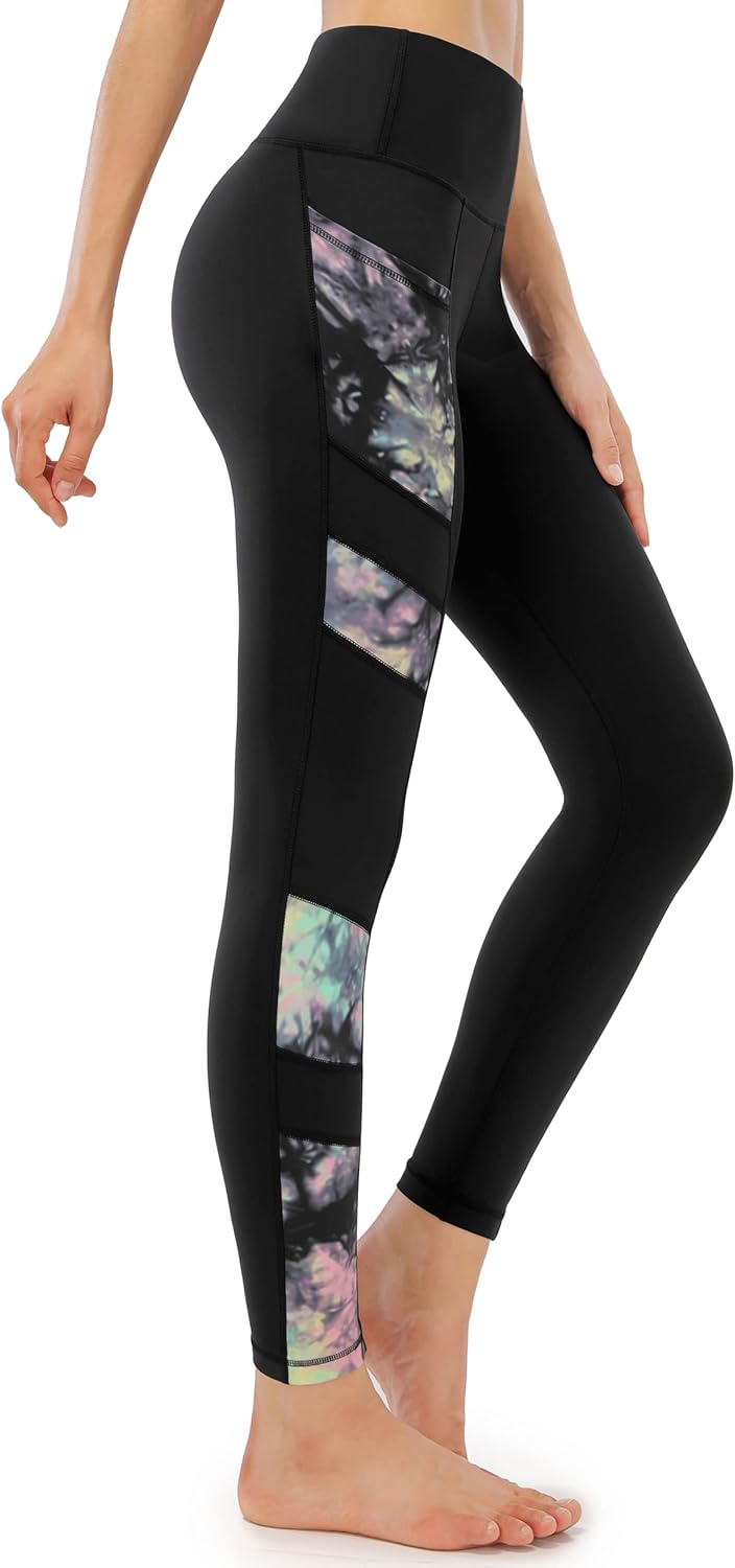Thumbnail 2 de JOYSPELS Women’s High Waisted Gym Leggings with Full-Colour Prints and Pockets