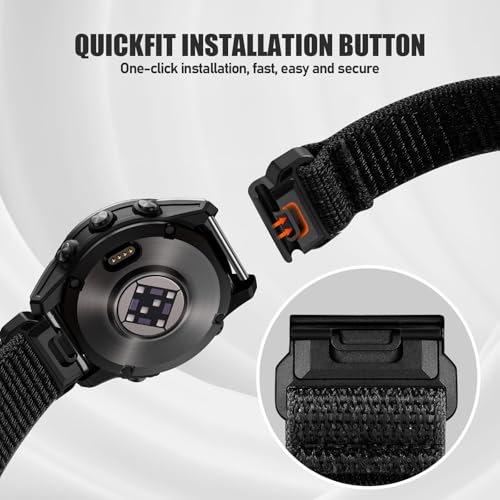 Thumbnail 3 de Upeak 22mm QuickFit Armband aus Nylon für Garmin Fenix 7/8 und mehr