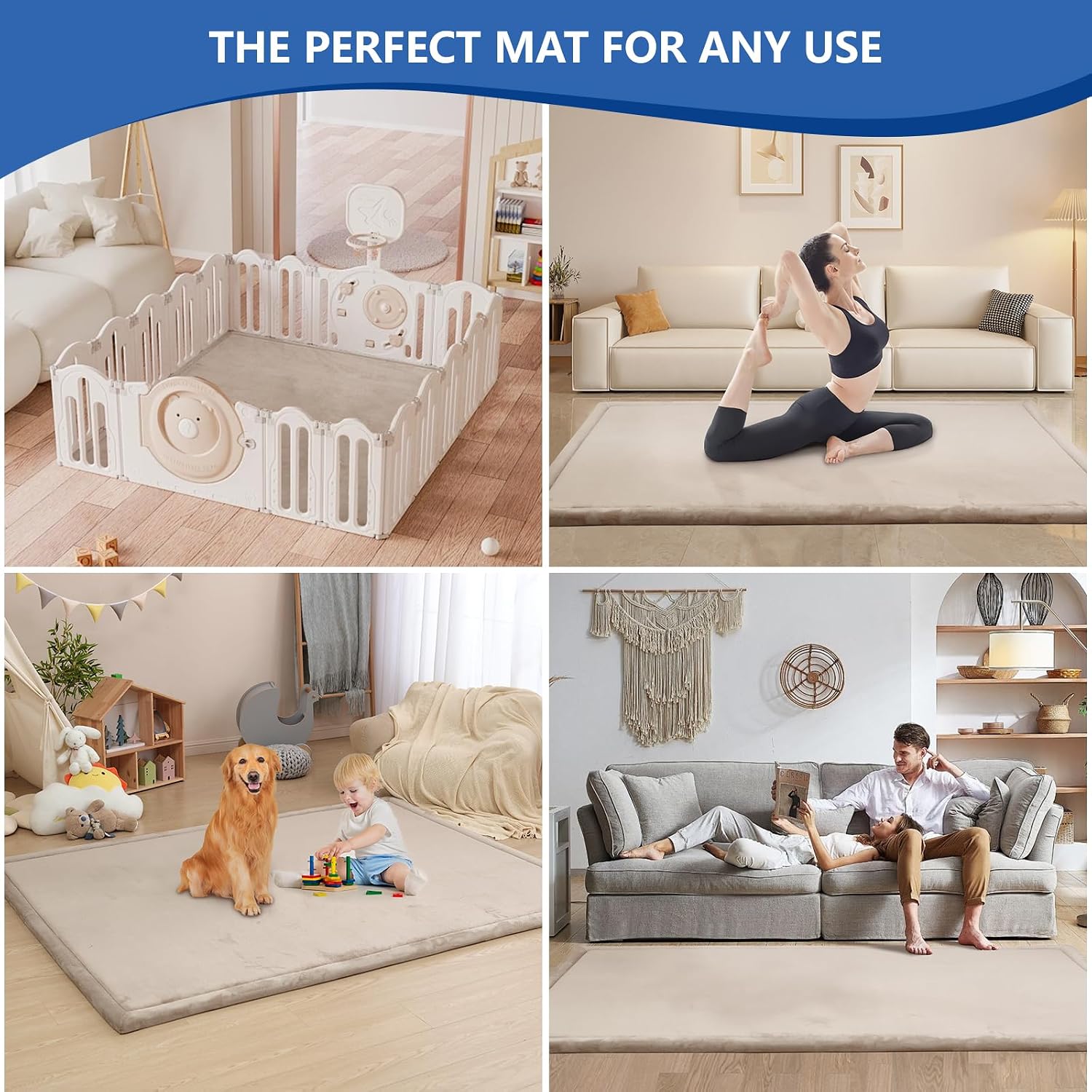 Thumbnail 6 de Huloo Sleep Baby Play Mat, 79 × 59 in.