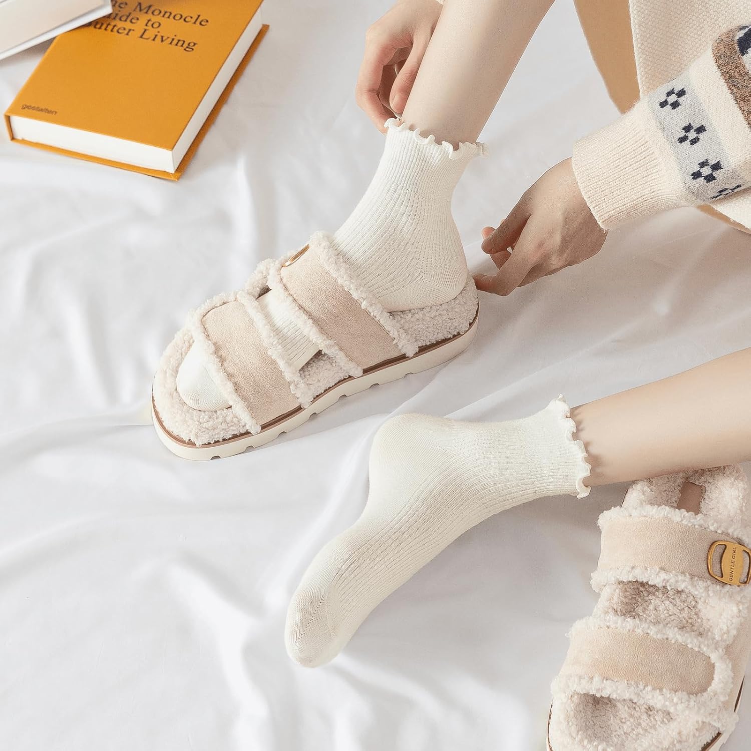 Detalle de Hstyle 6 Pairs Ruffle Socks 5-9