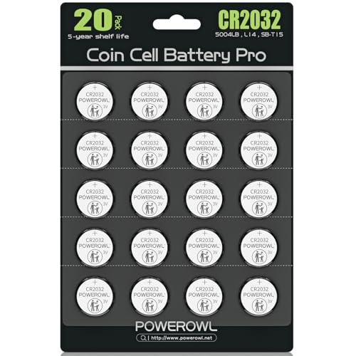 Detalle de POWEROWL CR2032 20 pezzi: batteria al litio 3V per telecomandi e piccoli dispositivi