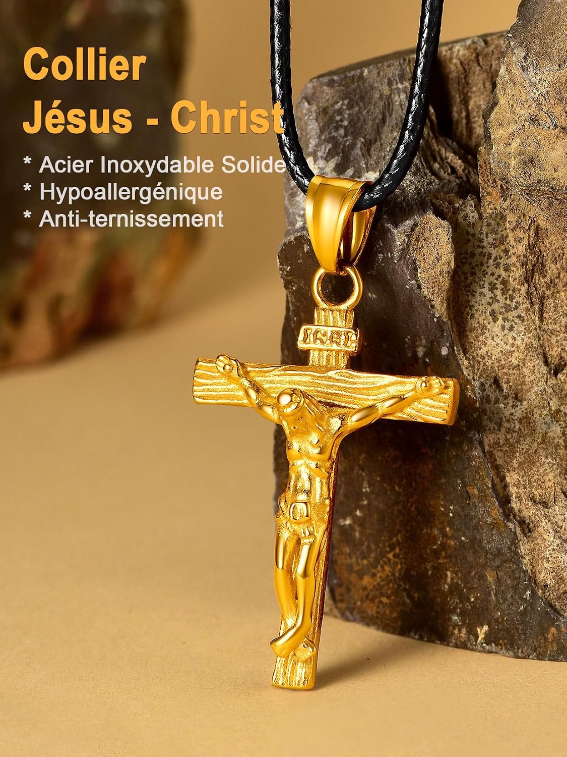 Thumbnail 2 de U7 Collier Crucifix 52 mm