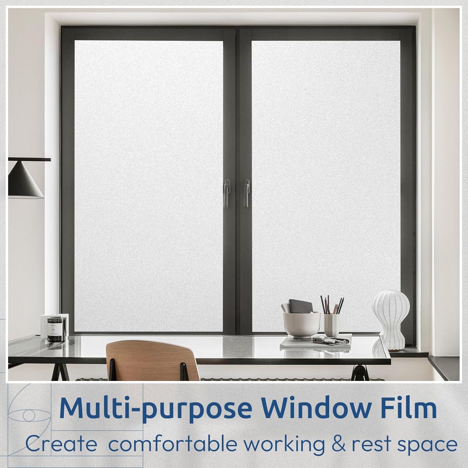 Thumbnail 6 de Rabbitgoo Window Film Privacy Film for Glass Windows (Frosted, 44.5x200 cm)