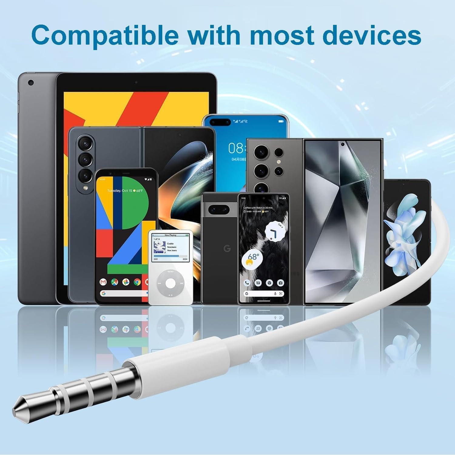 Thumbnail 4 de 2 pack d’écouteurs filaires intra-auriculaires avec micro et contrôle de volume, jack 3,5 mm (stéréo)