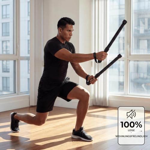 Detalle de Sboddy Schwere Battle Rope ohne Seil – tragbares kabelloses Trainingsegerät für Zuhause und Fitnessstudio