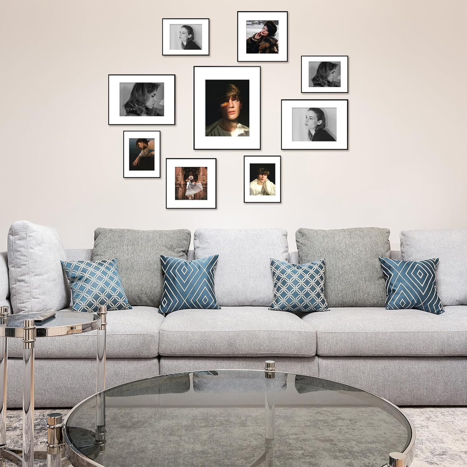 Thumbnail 2 de Golden State Art 16x20 Aluminum Picture Frame with Real Glass Cover (Black)