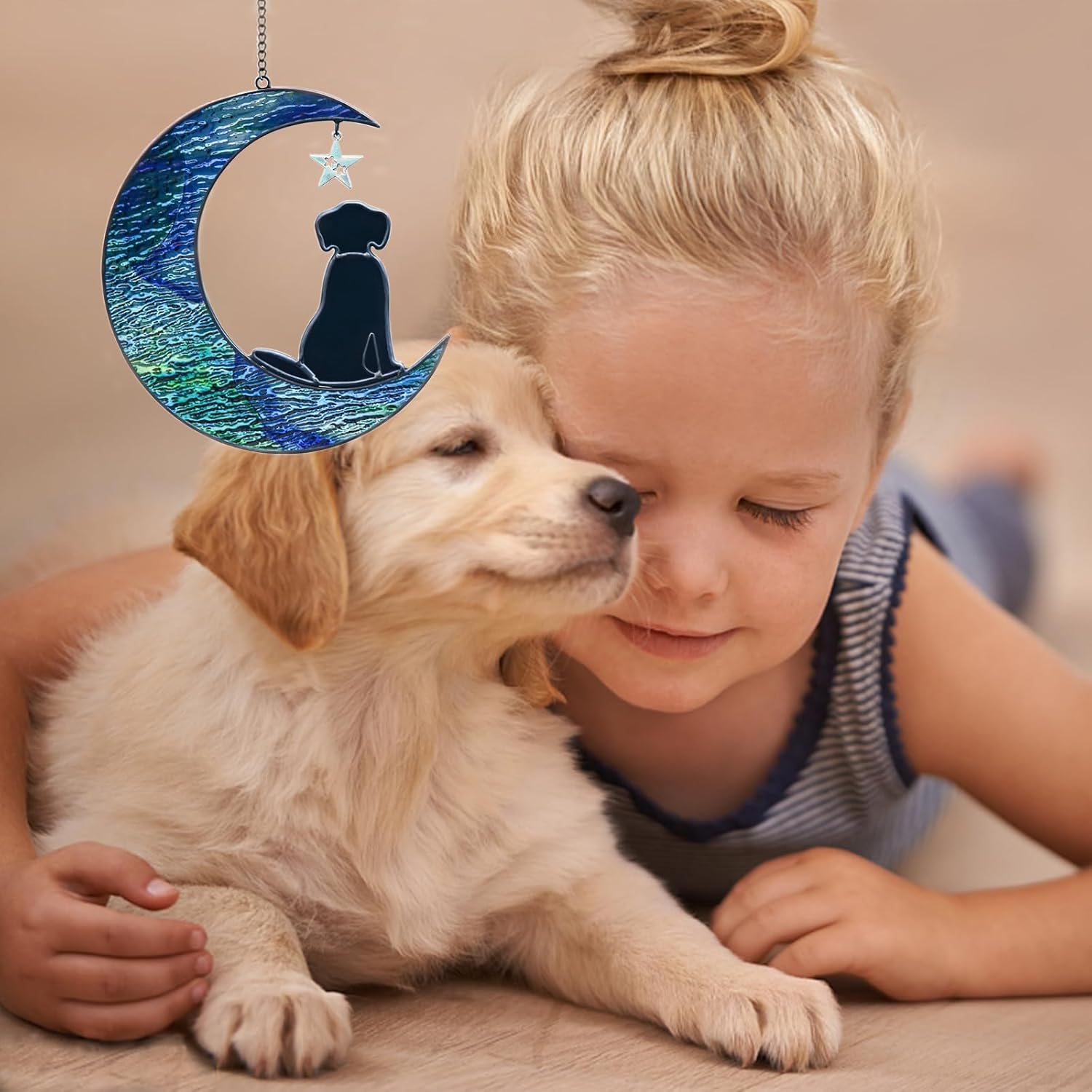 Detalle de Gedenkglas „Mond“ für Hundeverlust 🌙🕊