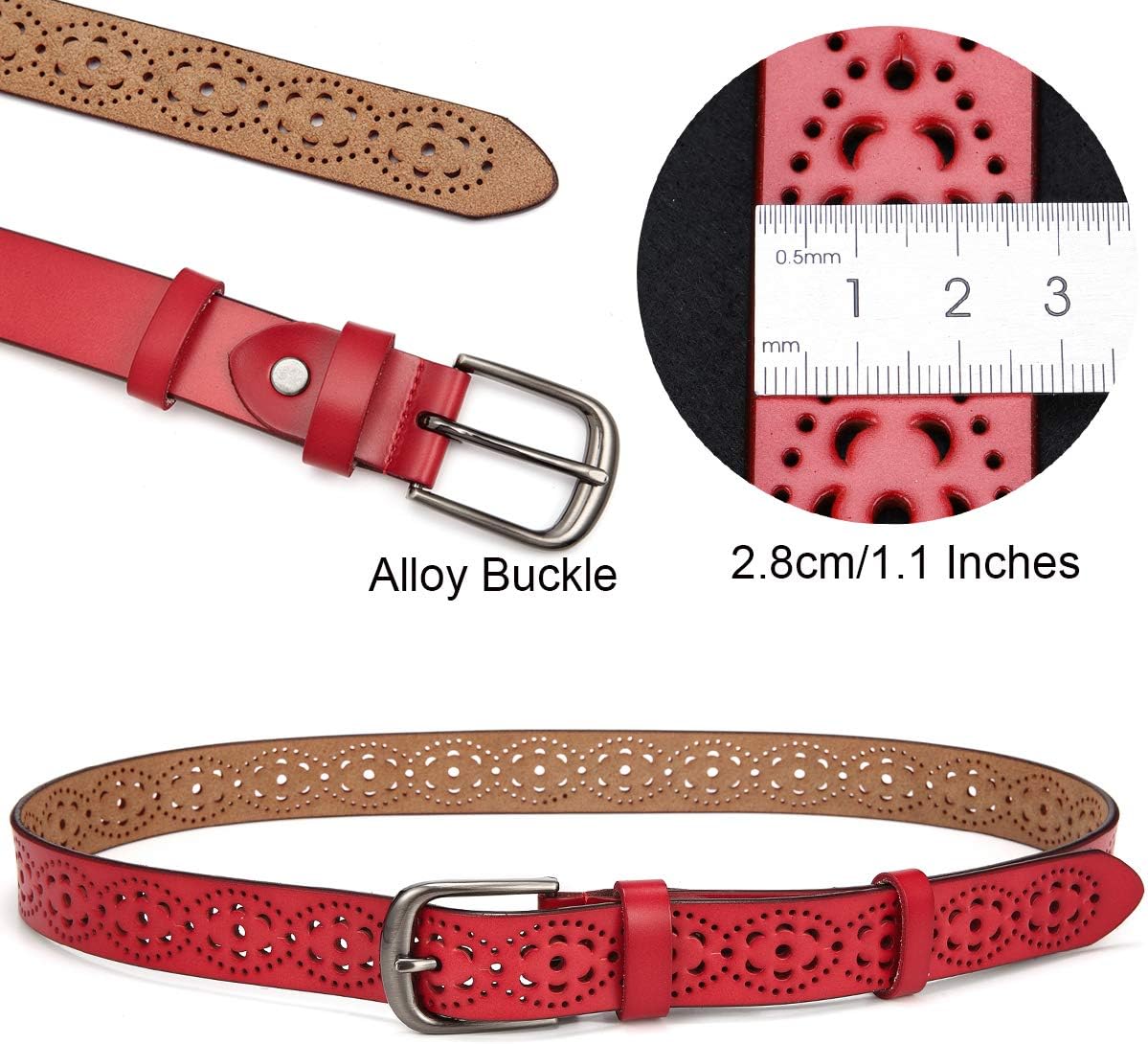 Thumbnail 6 de McFanBe Damen Ledergürtel 60–106 cm