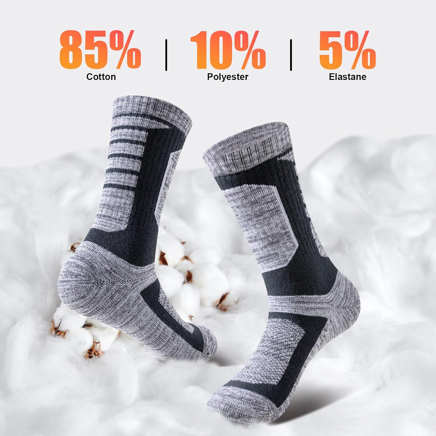 Detalle de Niorasen Thermal Hiking Socks 5 Pairs