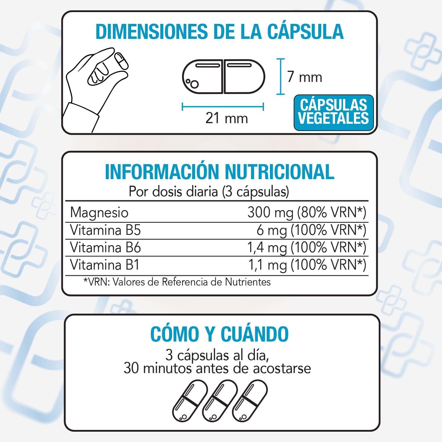 Thumbnail 5 de Magnesio Bisglicinato PiùLife 1500mg 180 cápsulas
