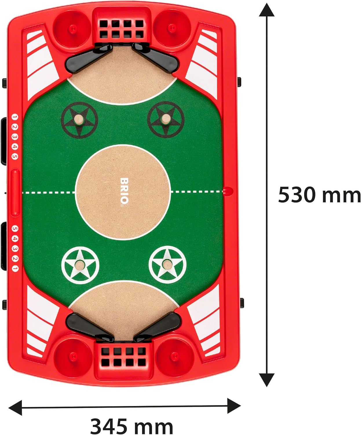 Detalle de BRIO 34019 Tischfußball-Flipper – Holzspielzeug für Kinder ab 6 Jahren