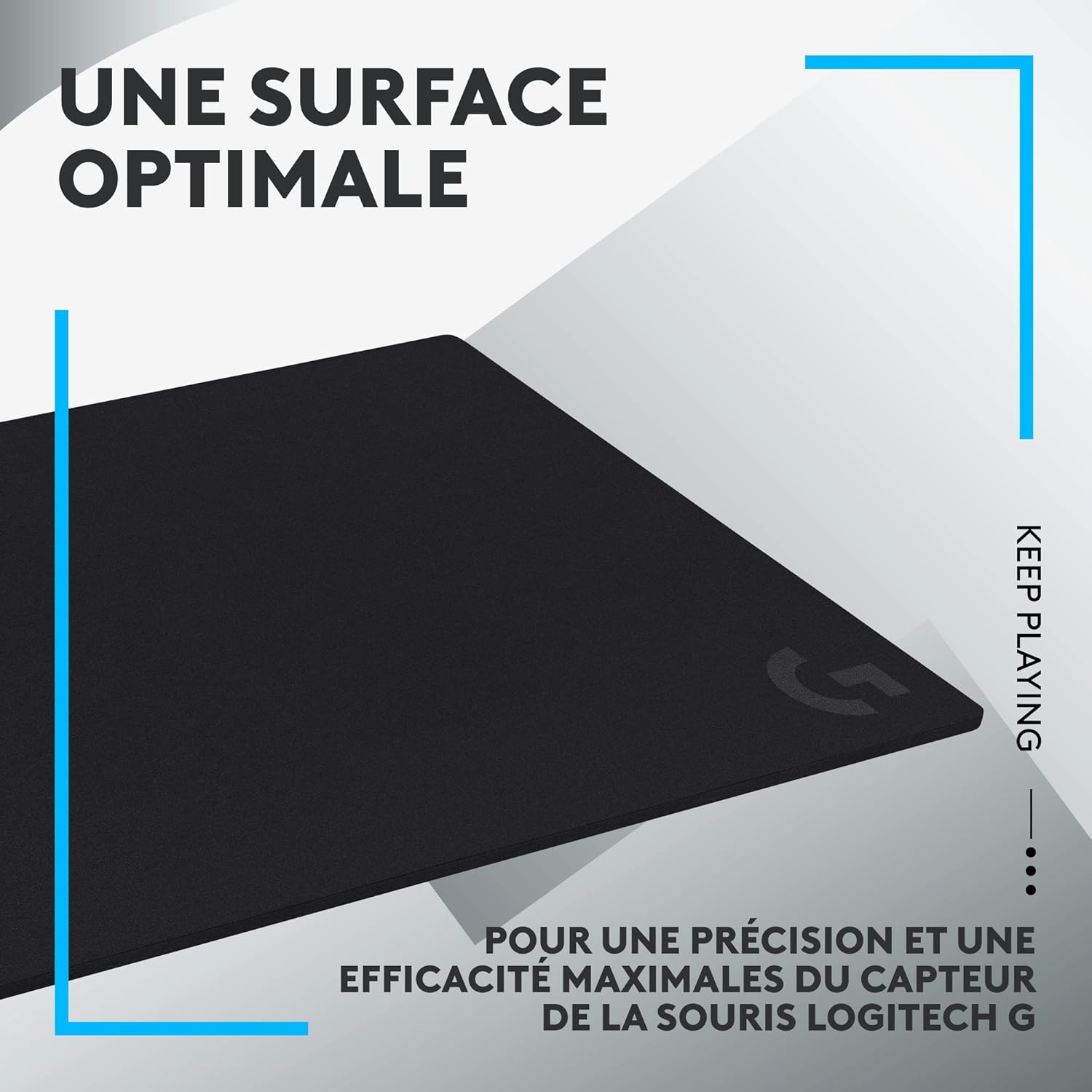 Thumbnail 3 de Logitech G G740 : grand tapis de souris gaming 5 mm, optimisé pour capteurs de jeu (Mac et PC)