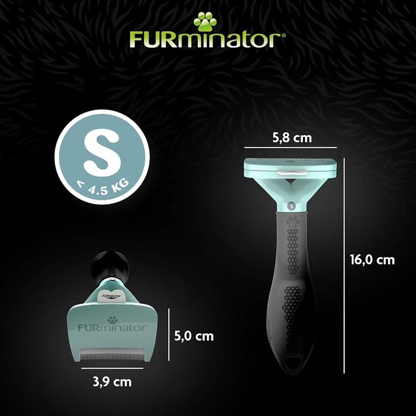 Detalle de FURminator deShedding Tool S para gatos pequeños 🐱