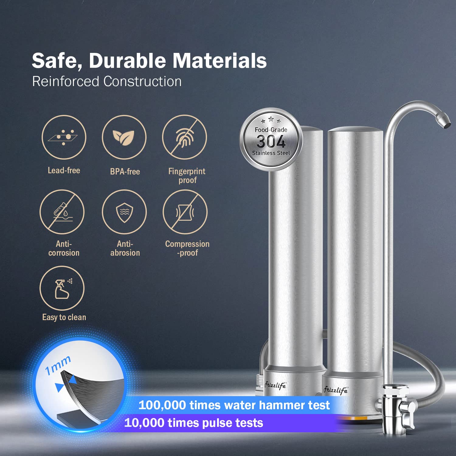 Detalle 2 de Frizzlife DS99-S filtro acqua 8 stadi