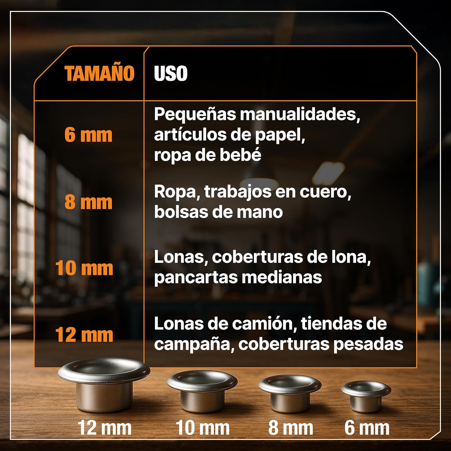 Thumbnail 6 de BAURIX 200 ojetes metal Ø12 mm con cabezal magnético