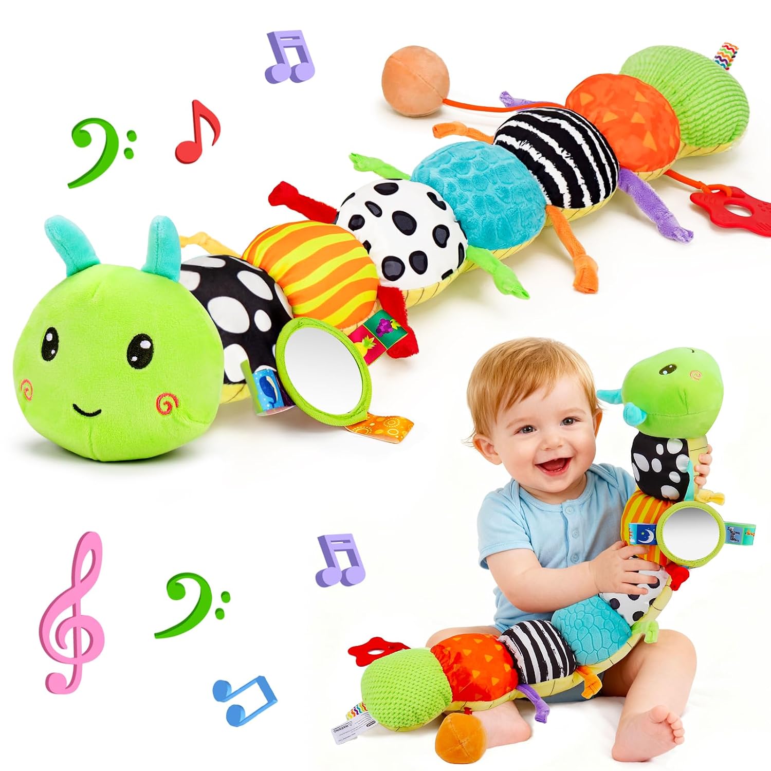 Baby Spielzeug Musical Raupe 0–12 Monate
