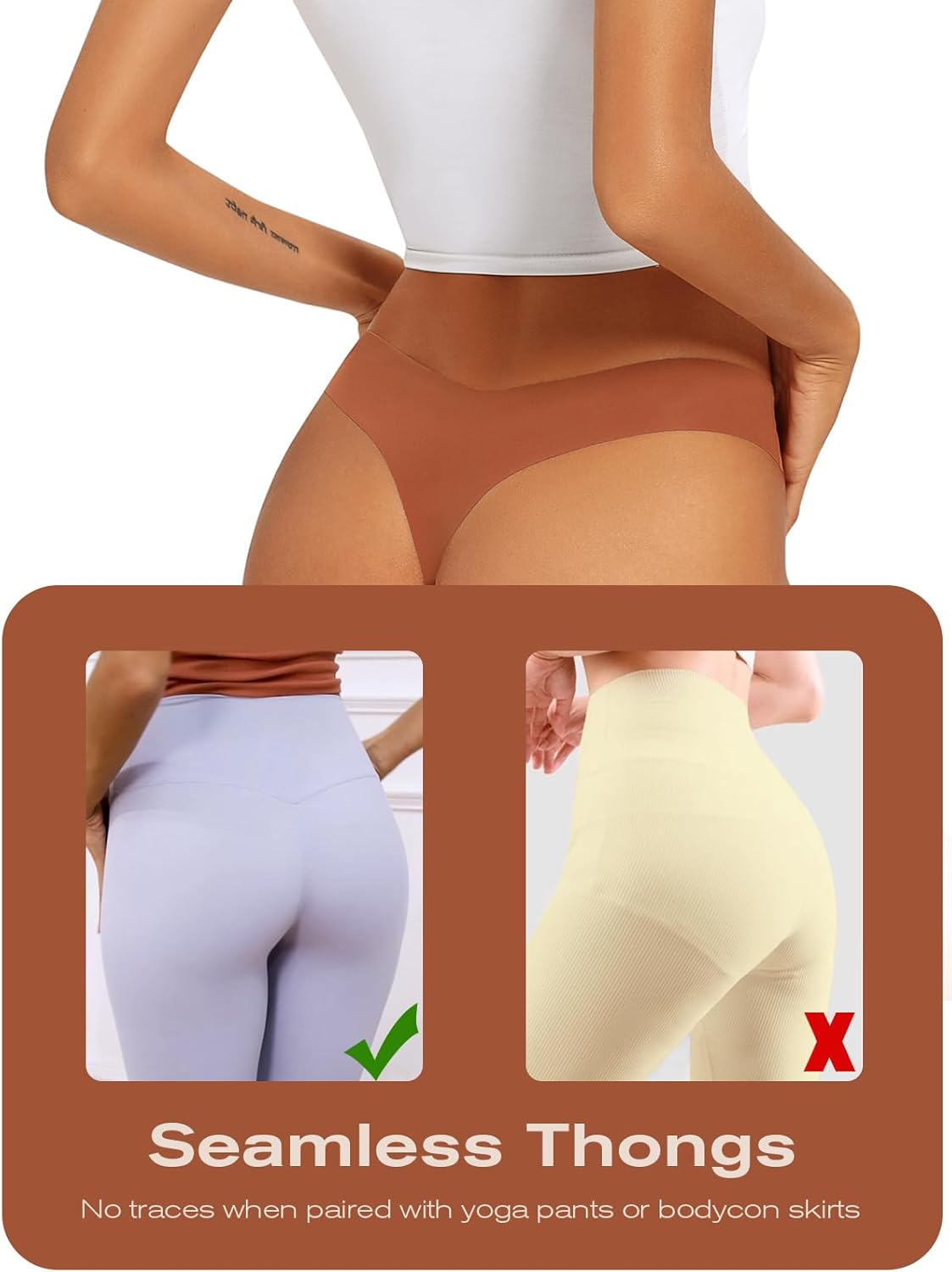 Thumbnail 2 de tichers Seamless Thongs 6-pack