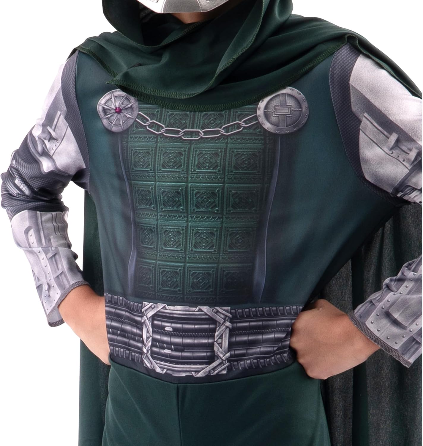 Detalle de MARVEL Doctor Doom Youth Costume with Printed Jumpsuit and Plastic Mask