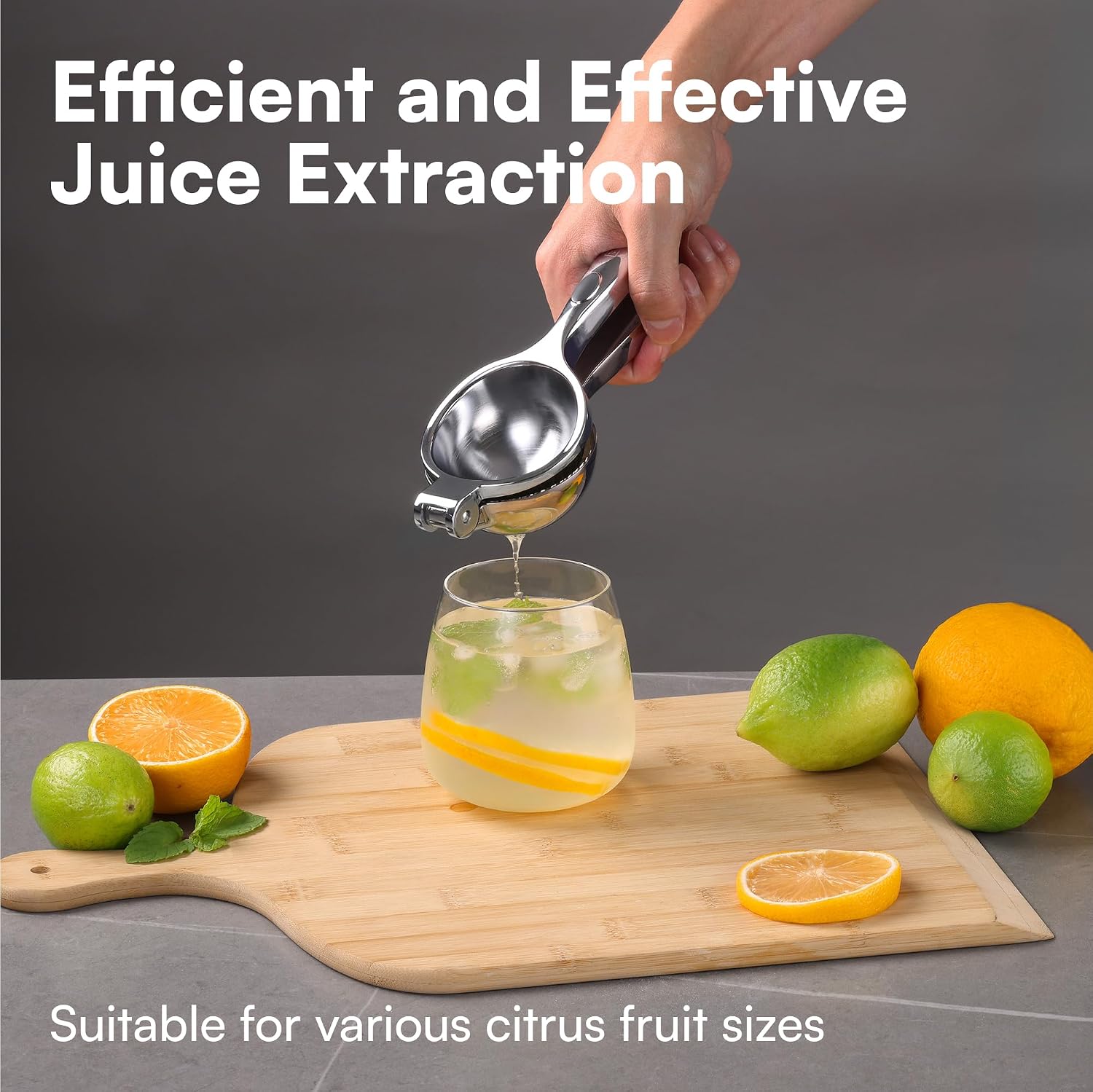 Detalle 2 de H&S Lemon Squeezer manual citrus press 🍋