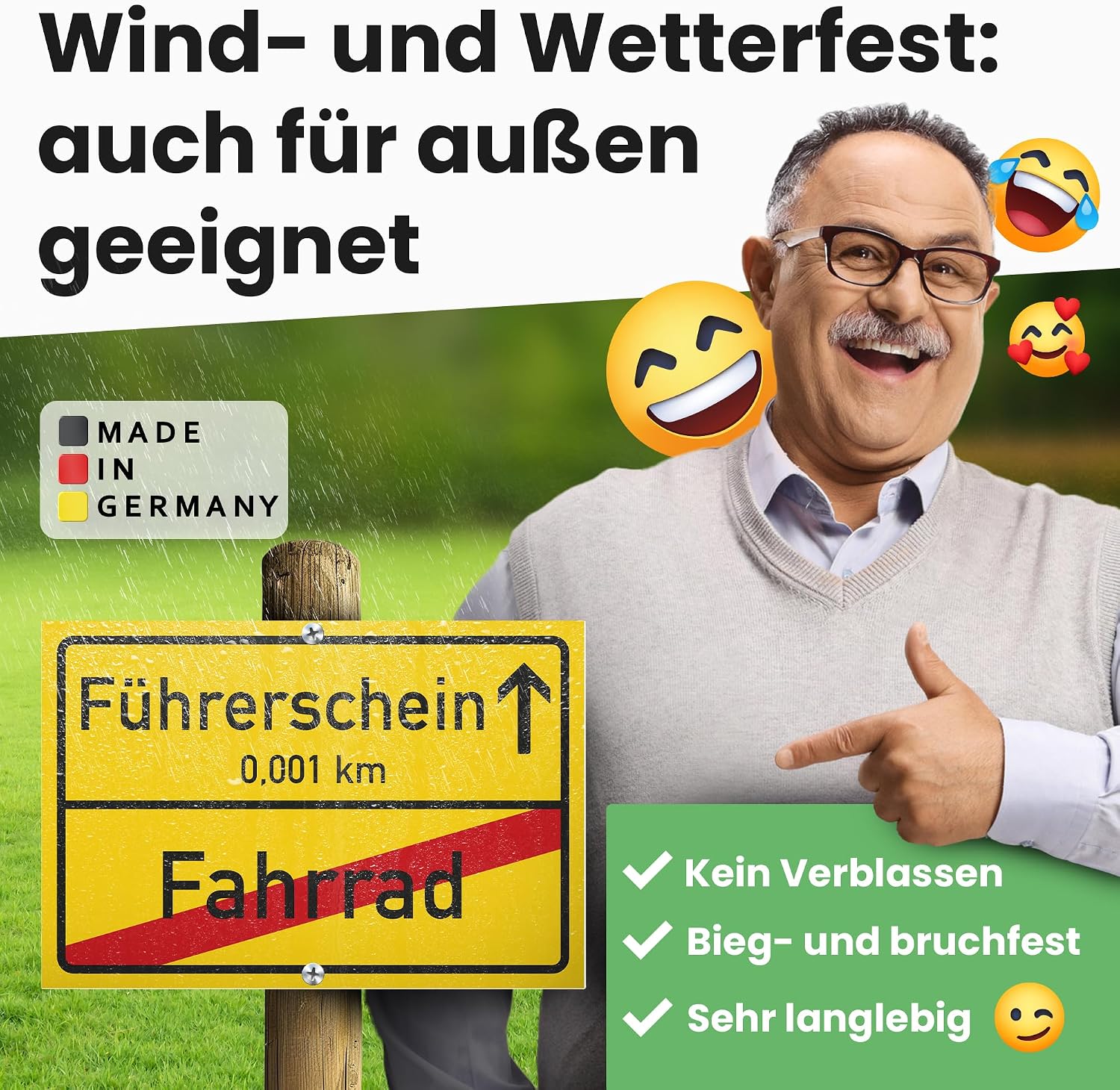 Thumbnail 4 de DankeDir! Führerschein Schild 30 x 20 cm