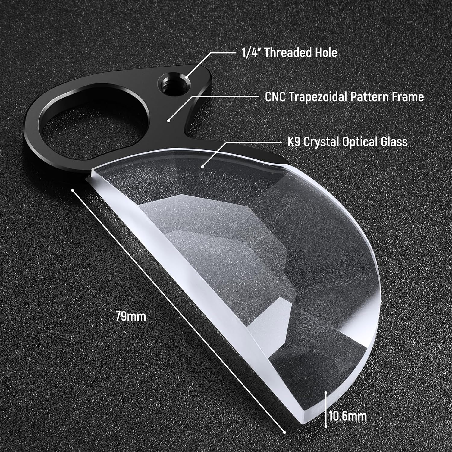 Thumbnail 3 de Neewer 79mm Handheld Half Moon Kaleidoscope Prism Lens Filter