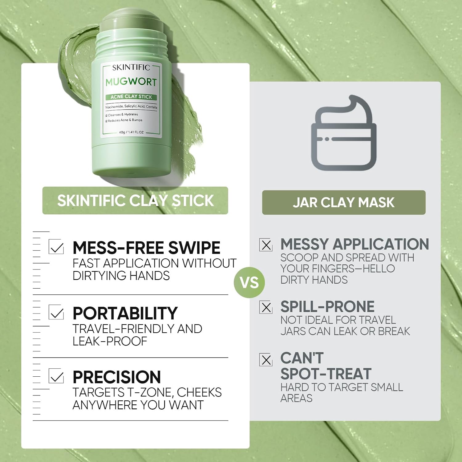 Thumbnail 4 de SKINTIFIC Mugwort Clay Stick Mask